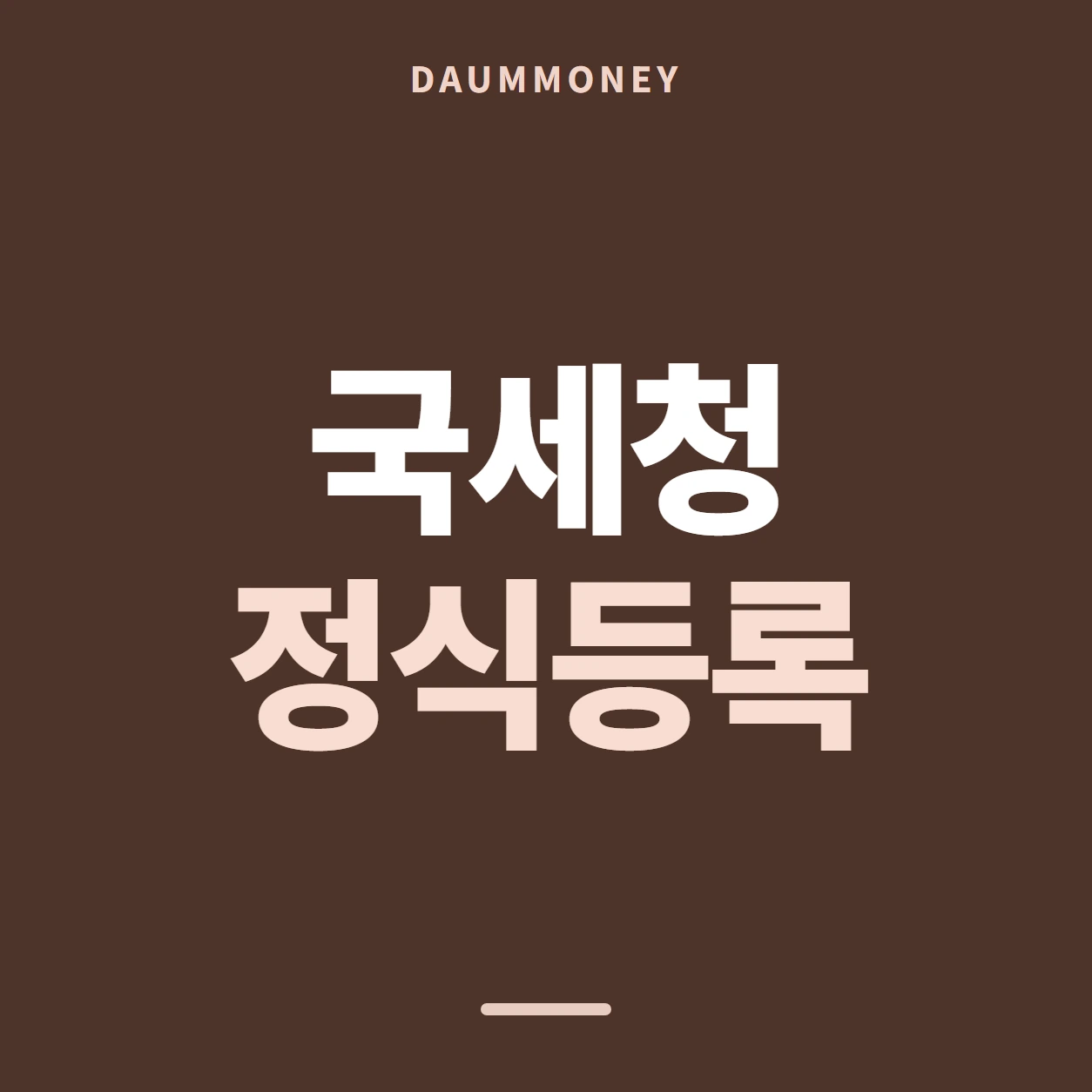 국세청 정식등록